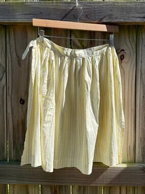 Vintage Butter Stripe Wrap Apron